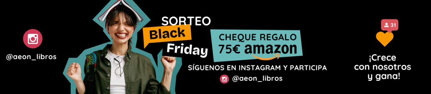 Banner Sorteo Black Friday. Cheque regalo AMAZON 75€. Black Friday 2024