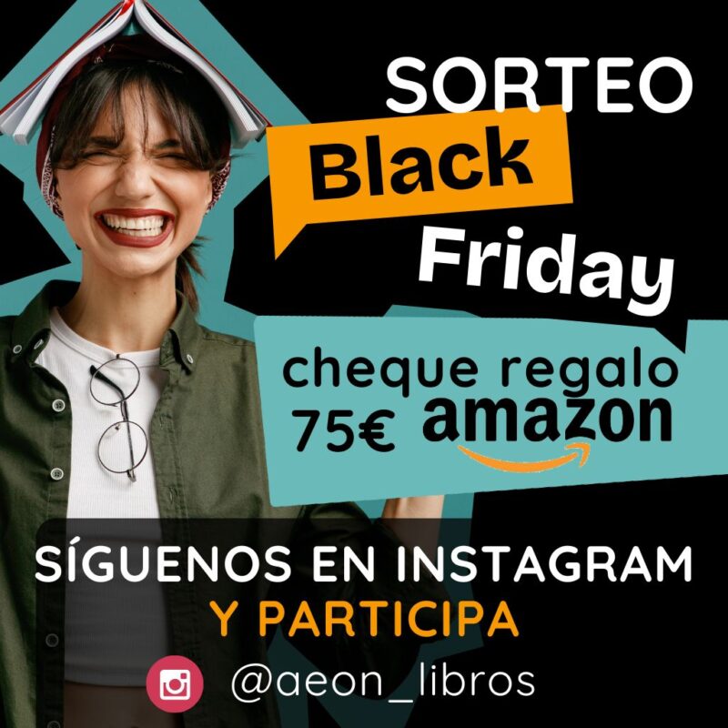 Banner Sorteo Black Friday. Cheque regalo AMAZON 75€. Black Friday 2024. Mobile