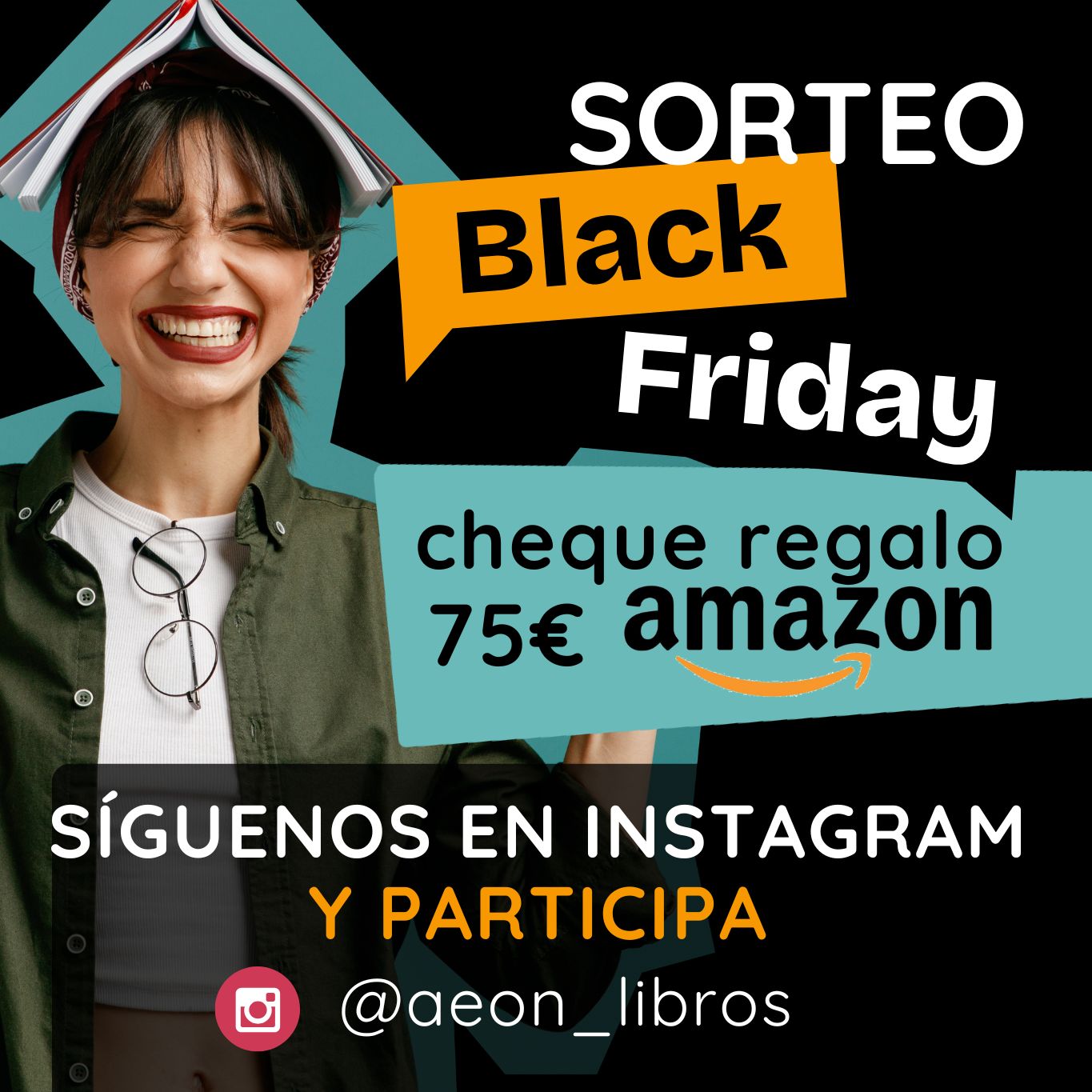 POPUP Sorteo Black Friday. Cheque regalo AMAZON 75€. Black Friday 2024. Mobile